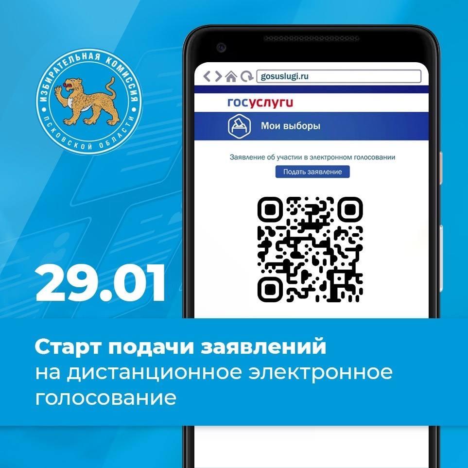 С 29 января открывается подача заявлений для участия в дистанционном электронном голосовании.